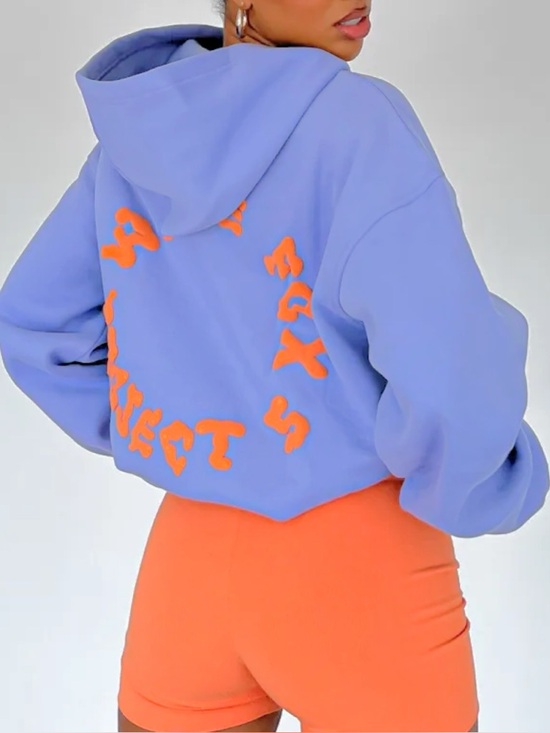 White Fox Boutique Tops - White Fox Puffy Logo Hoodie